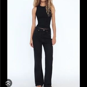 Zara High Rise Full Length 90s Jeans